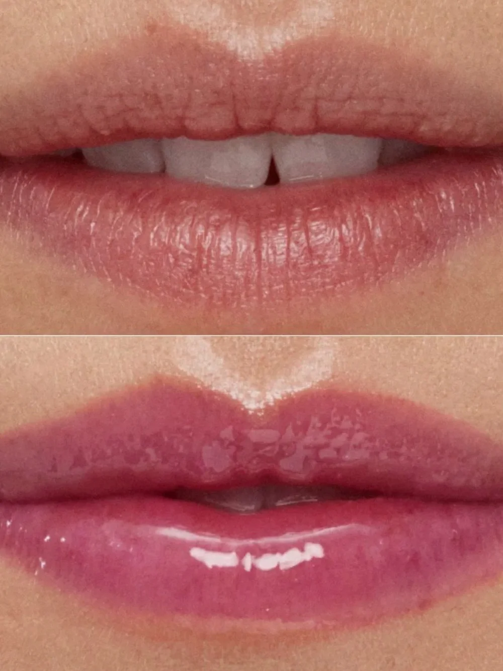 r.e.m. beauty Essential Drip Glossy Balm in Cotton Candy (light pink)